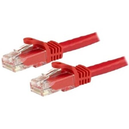 Ezgeneration 12 ft. CAT6 Patch Cable with Snagless RJ45 Connectors, Red EZ781631